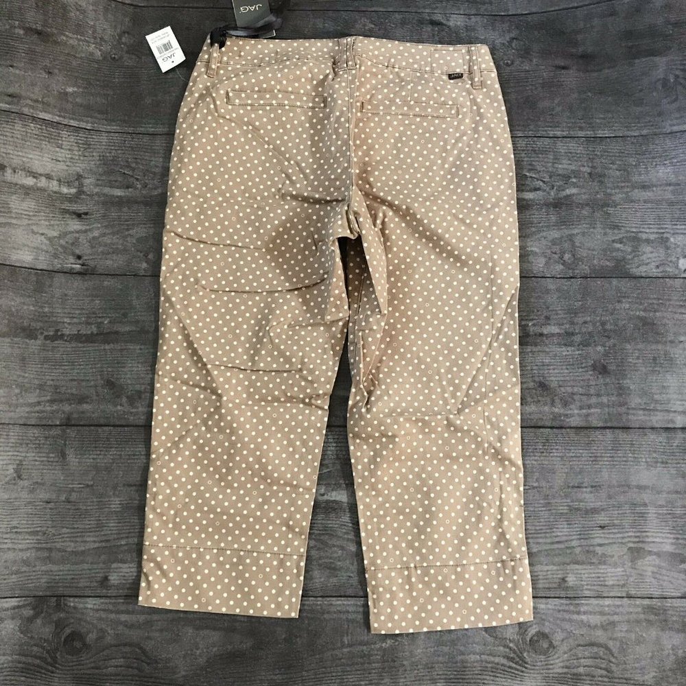 JAG Jeans Petite Maitland Crop Polka Dot Pants 12P - Picture 5 of 5